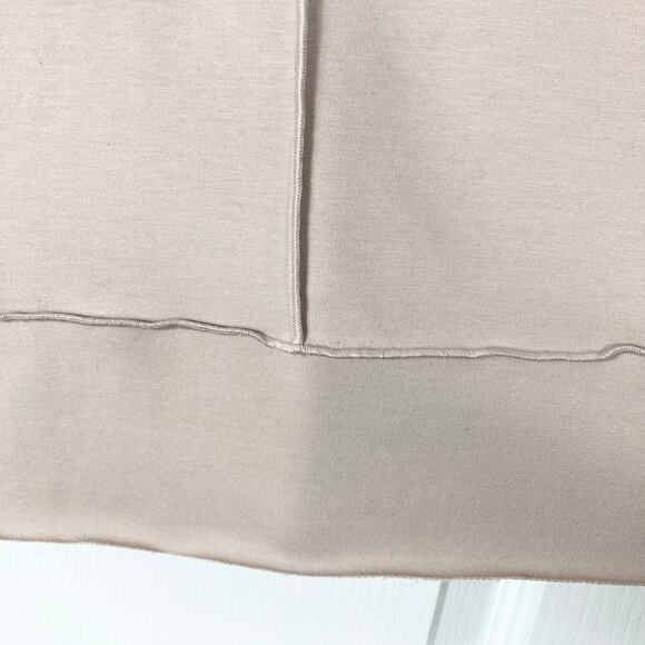 Nwot SPANX Sweatshirt Tunic M Pink Slit-sides Long-Sleeve Round-Neck Stretchy - Picture 6 of 12